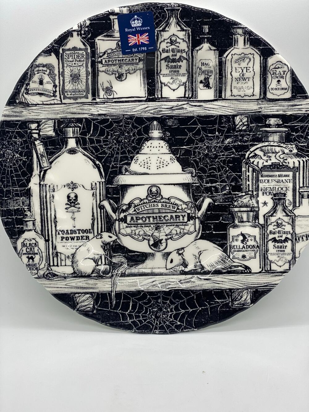 Royal Wessex Halloween Apothecary Potion Dinner Plates Set of 2
